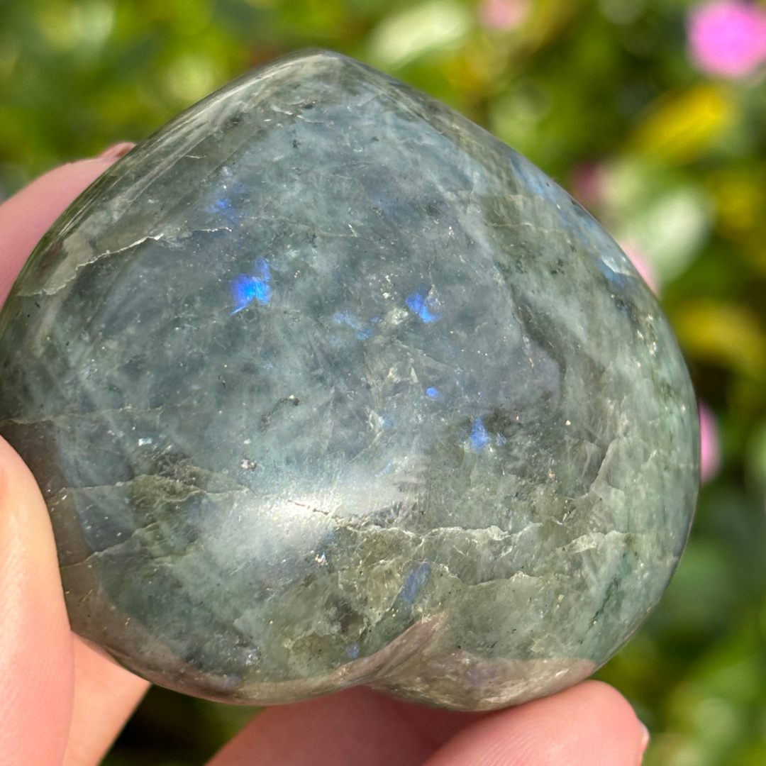 Labradorite Polished Heart