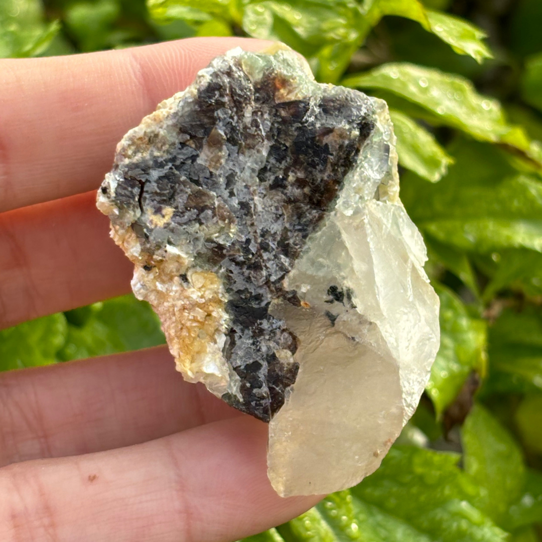 Green & Purple Fluorite, Quartz, Schorl & Muscovite Specimen