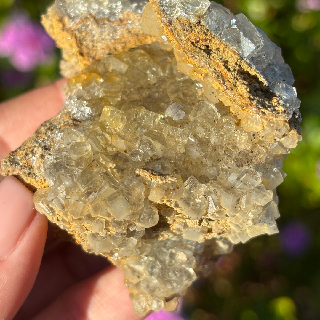 Glassy Clear Fluorite Cluster