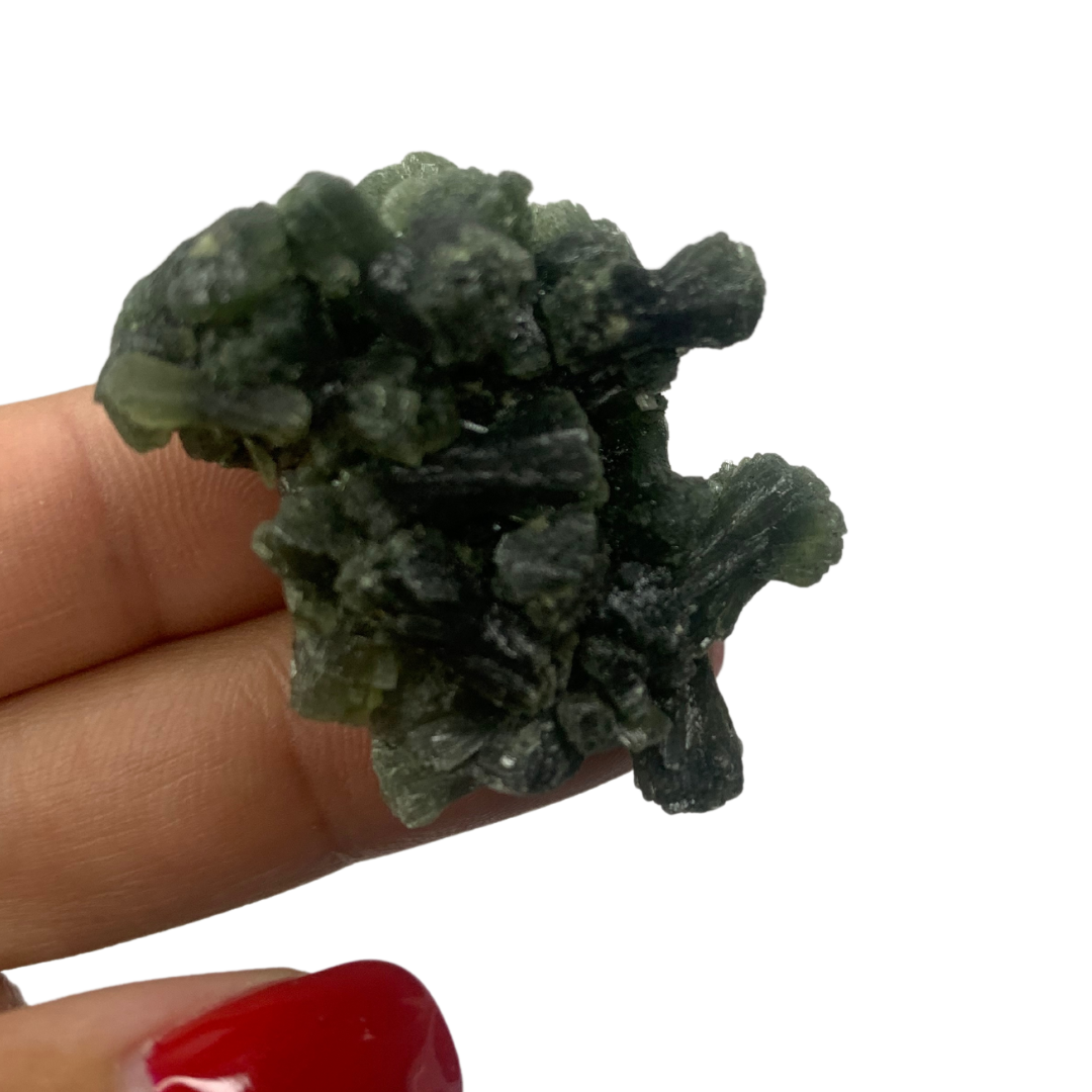 Green Prehnite and Epidote Cluster