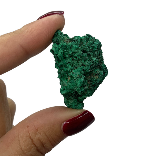 Natural Fibrous Velvet Malachite Specimen
