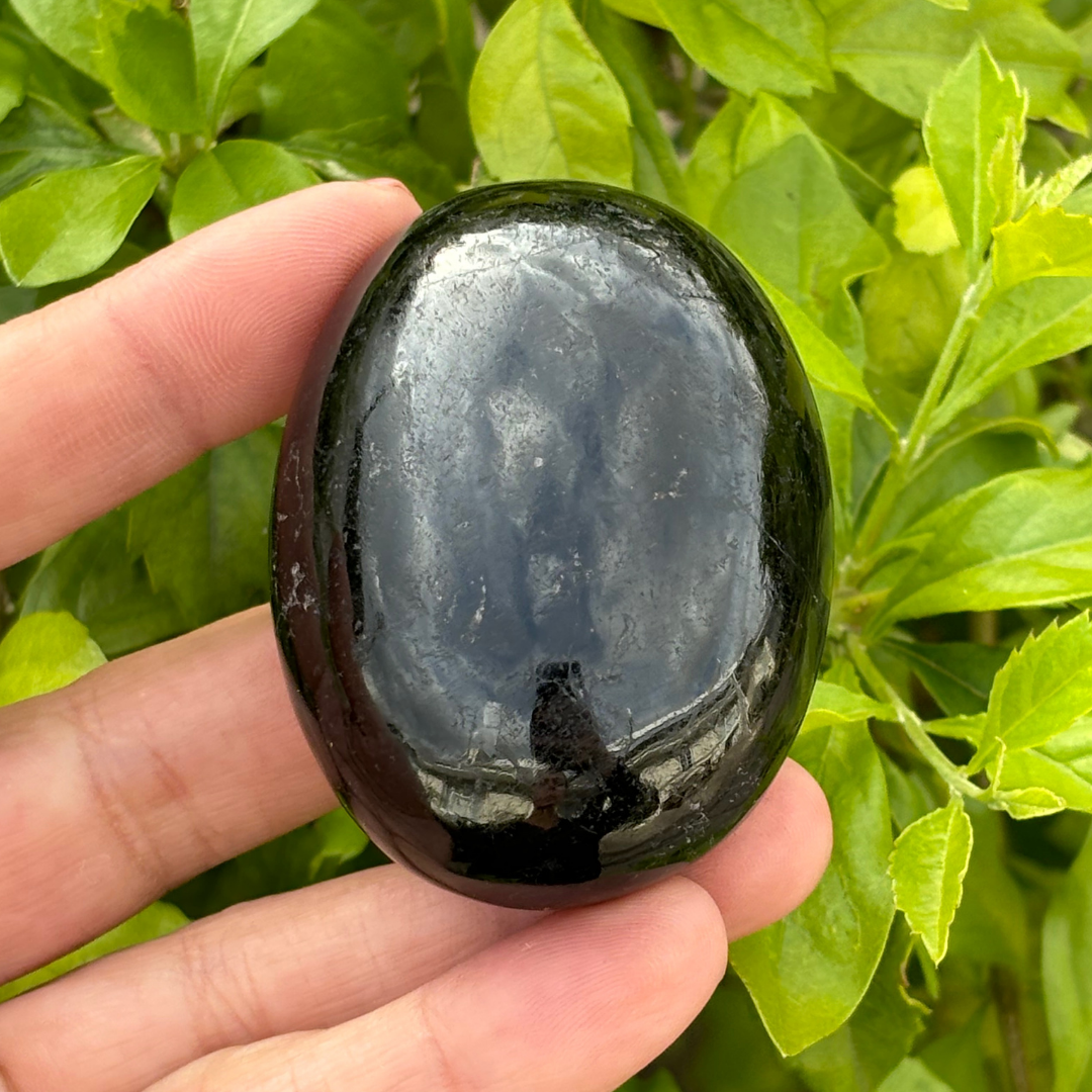 Black Tourmaline Palm Stone