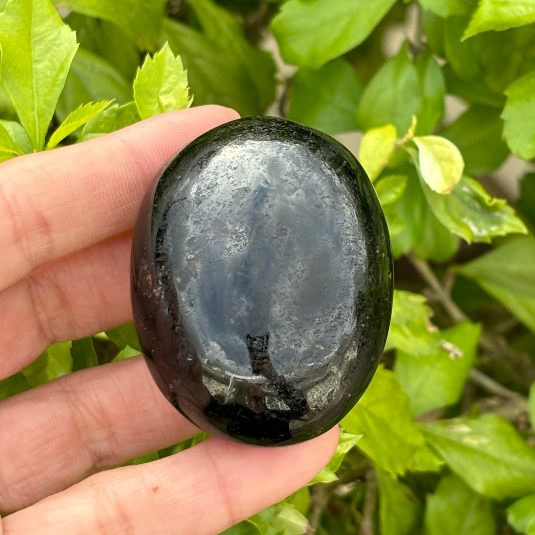 Black Tourmaline Palm Stone