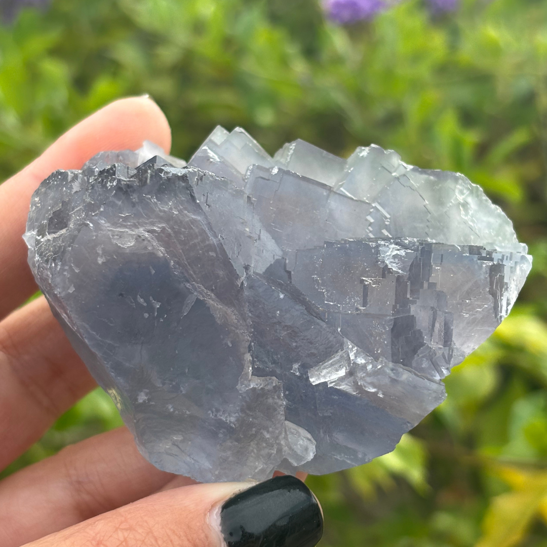 Blue Purple Fluorite Specimen
