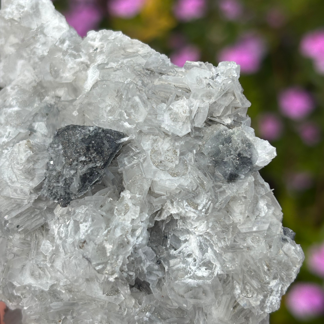 Sugar Fluorite with Calcite Specimen
