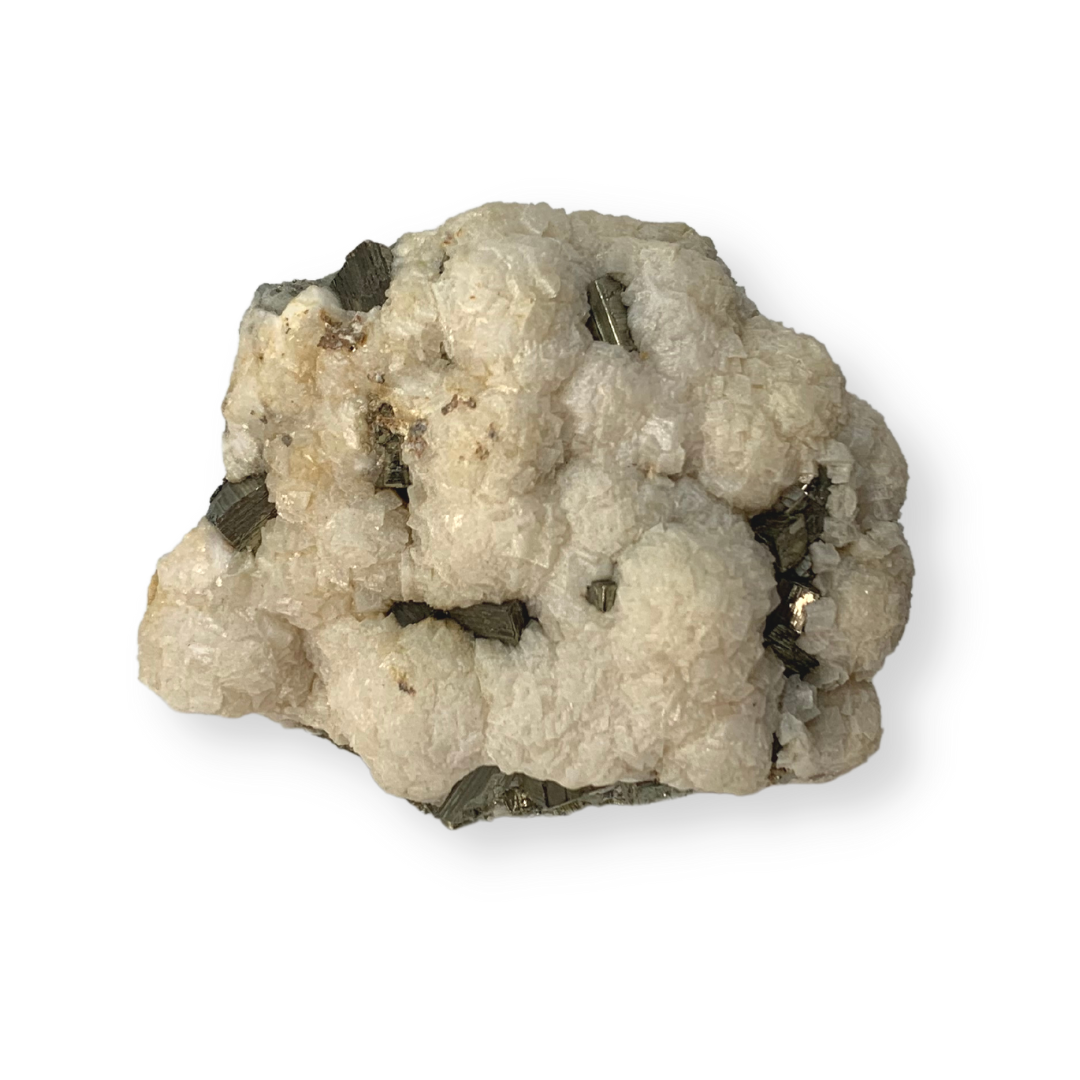 Dolomite on Pyrite Specimen
