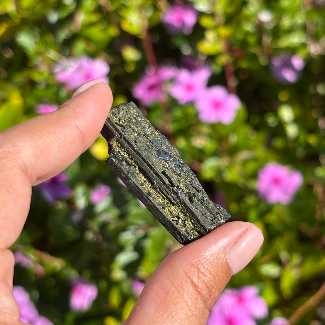 Dark Green Tourmaline Specimen (Verdelite)