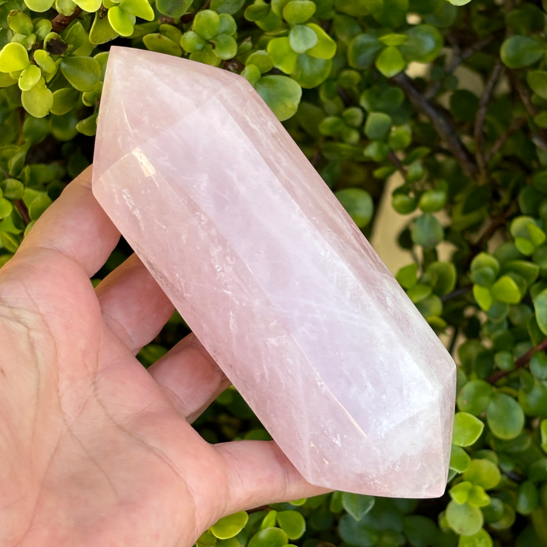Rose Quartz Polished Double Terminated Point