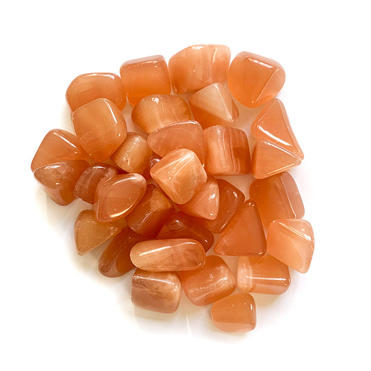 Citrine Calcite Tumbled Stones A Grade