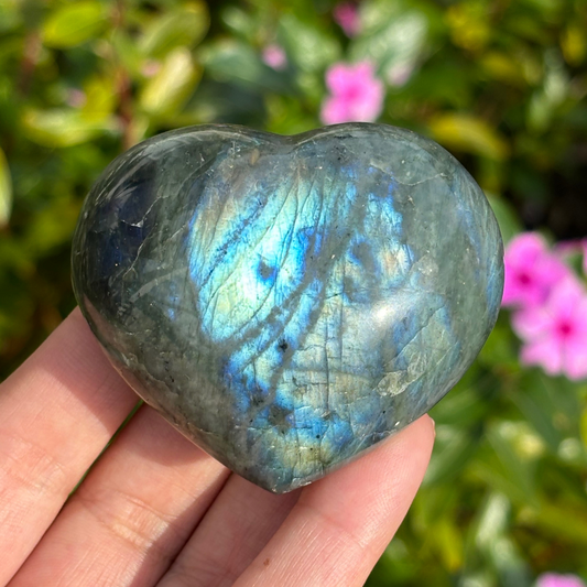 Labradorite Polished Heart