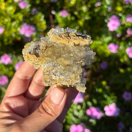 Glassy Clear Fluorite Cluster