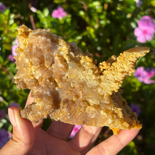 Calcite with Orpiment Specimen (Collectors Specimen)