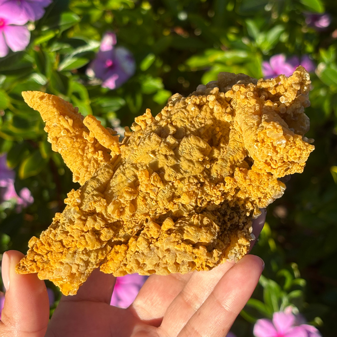 Calcite with Orpiment Specimen (Collectors Specimen)