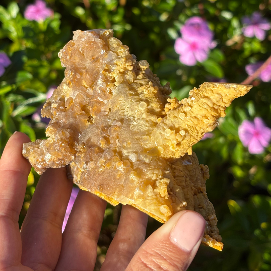 Calcite with Orpiment Specimen (Collectors Specimen)