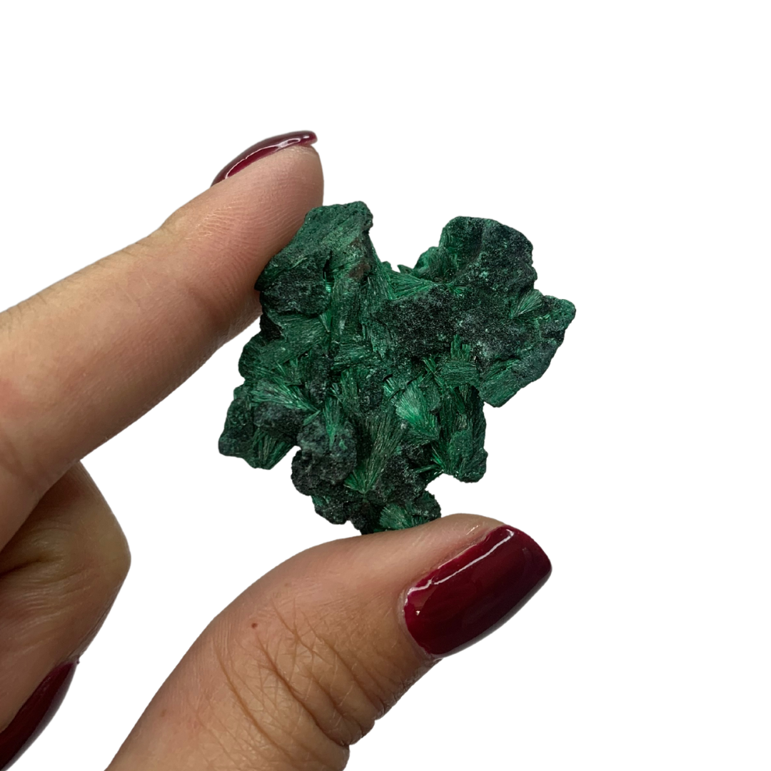 Natural Fibrous Velvet Malachite Specimen