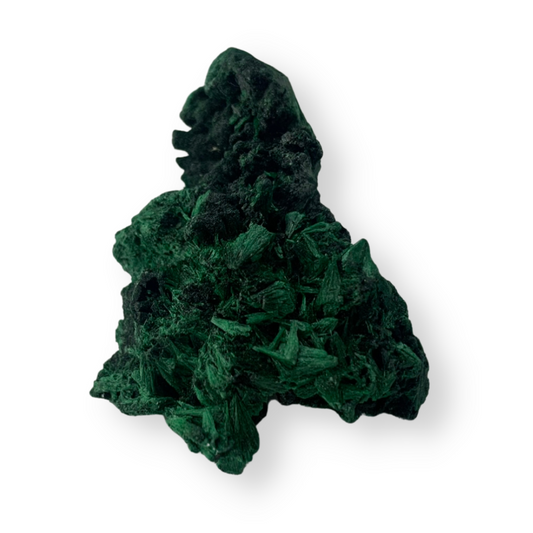 Natural Fibrous Velvet Malachite Specimen