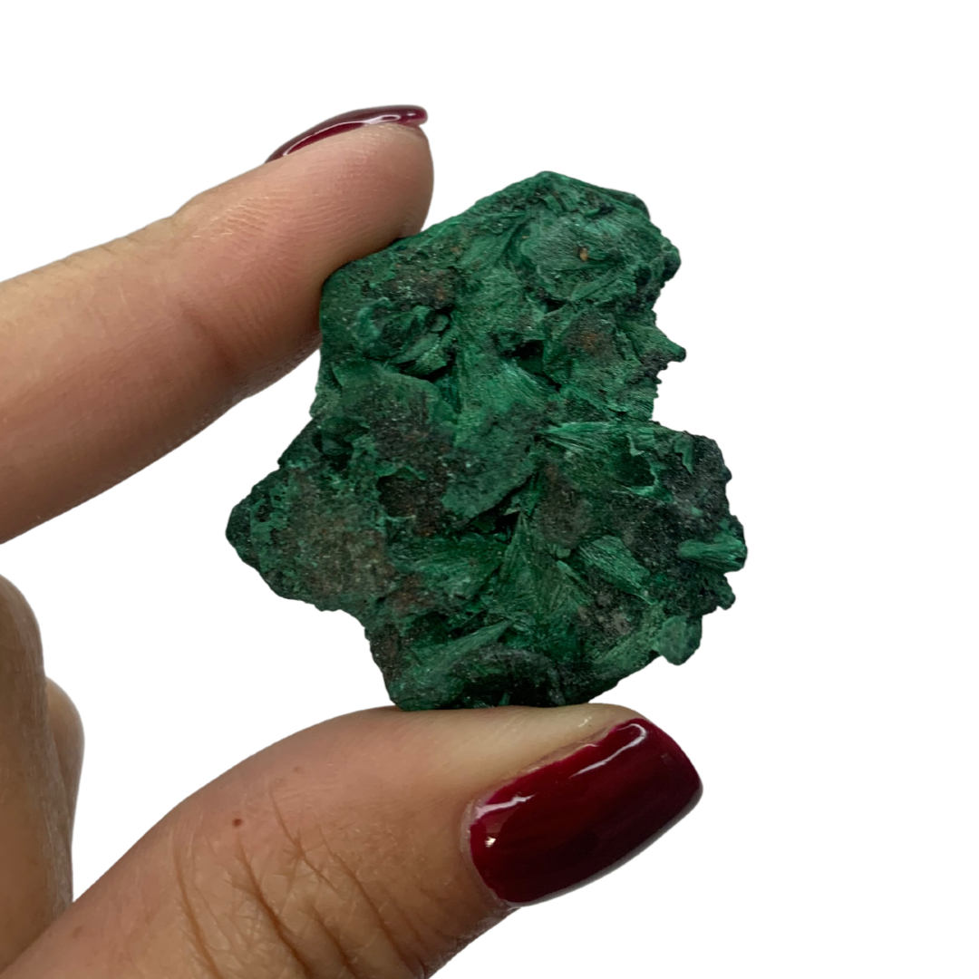 Natural Fibrous Velvet Malachite Specimen