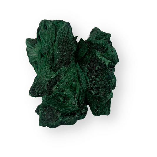 Natural Fibrous Velvet Malachite Specimen