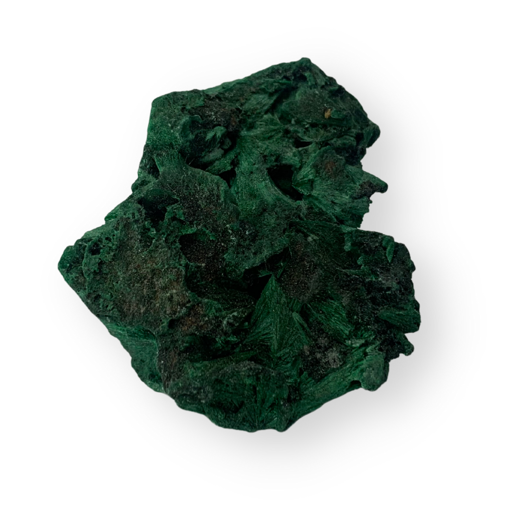 Natural Fibrous Velvet Malachite Specimen