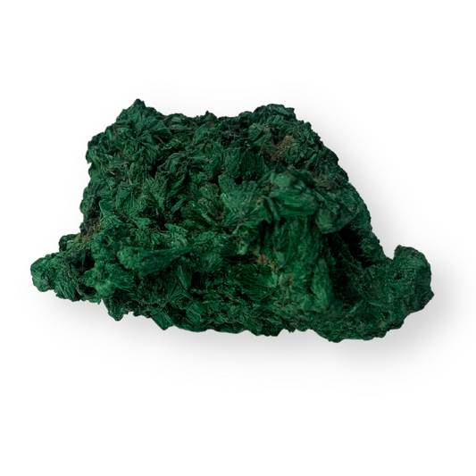 Natural Fibrous Velvet Malachite Specimen