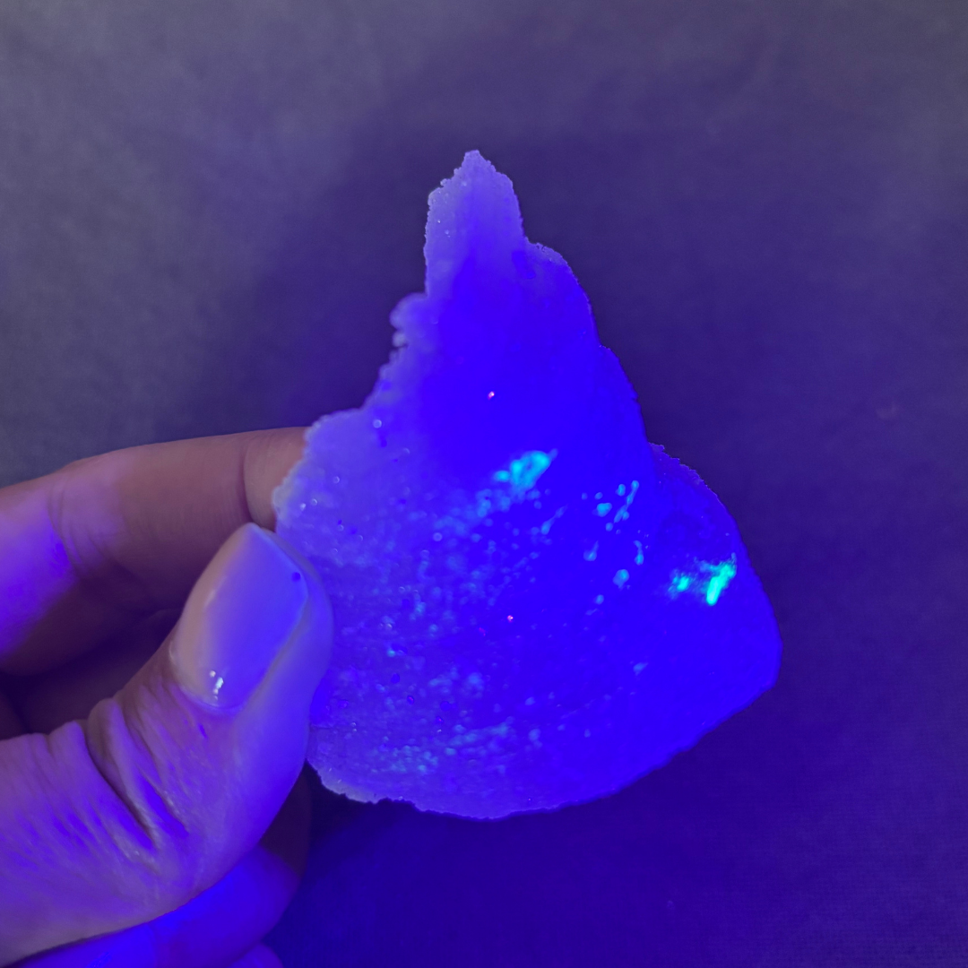 Curved Gypsum Selenite - Super Sparkly (UV Reactive)
