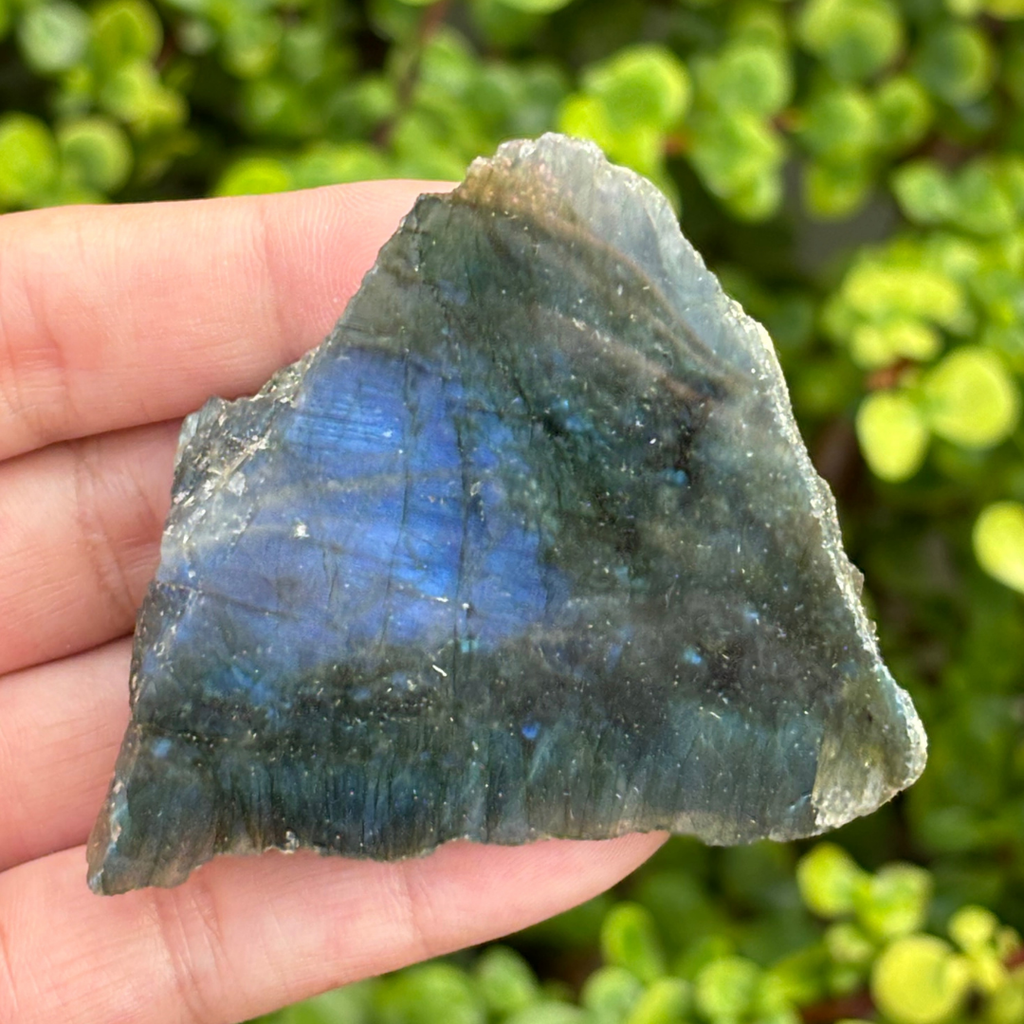 Labradorite Half Polished Piece