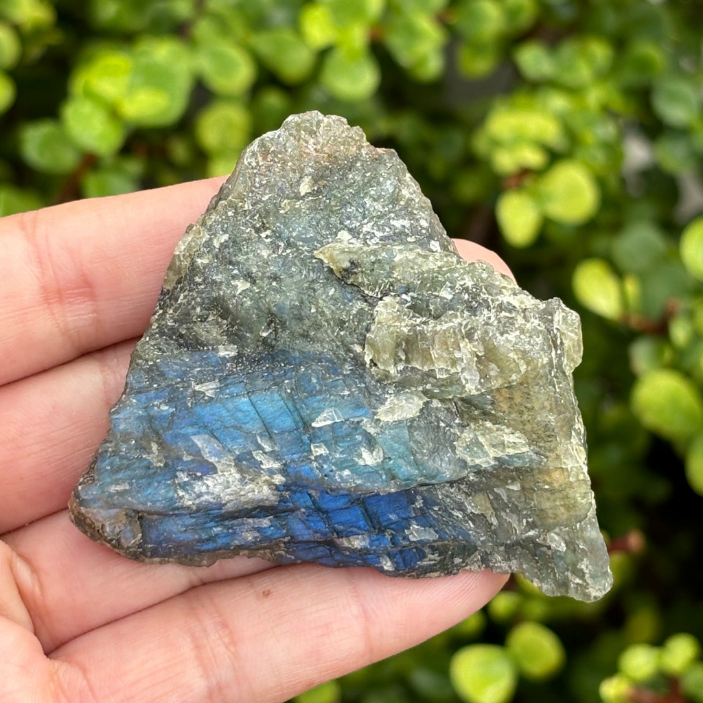 Labradorite Half Polished Piece