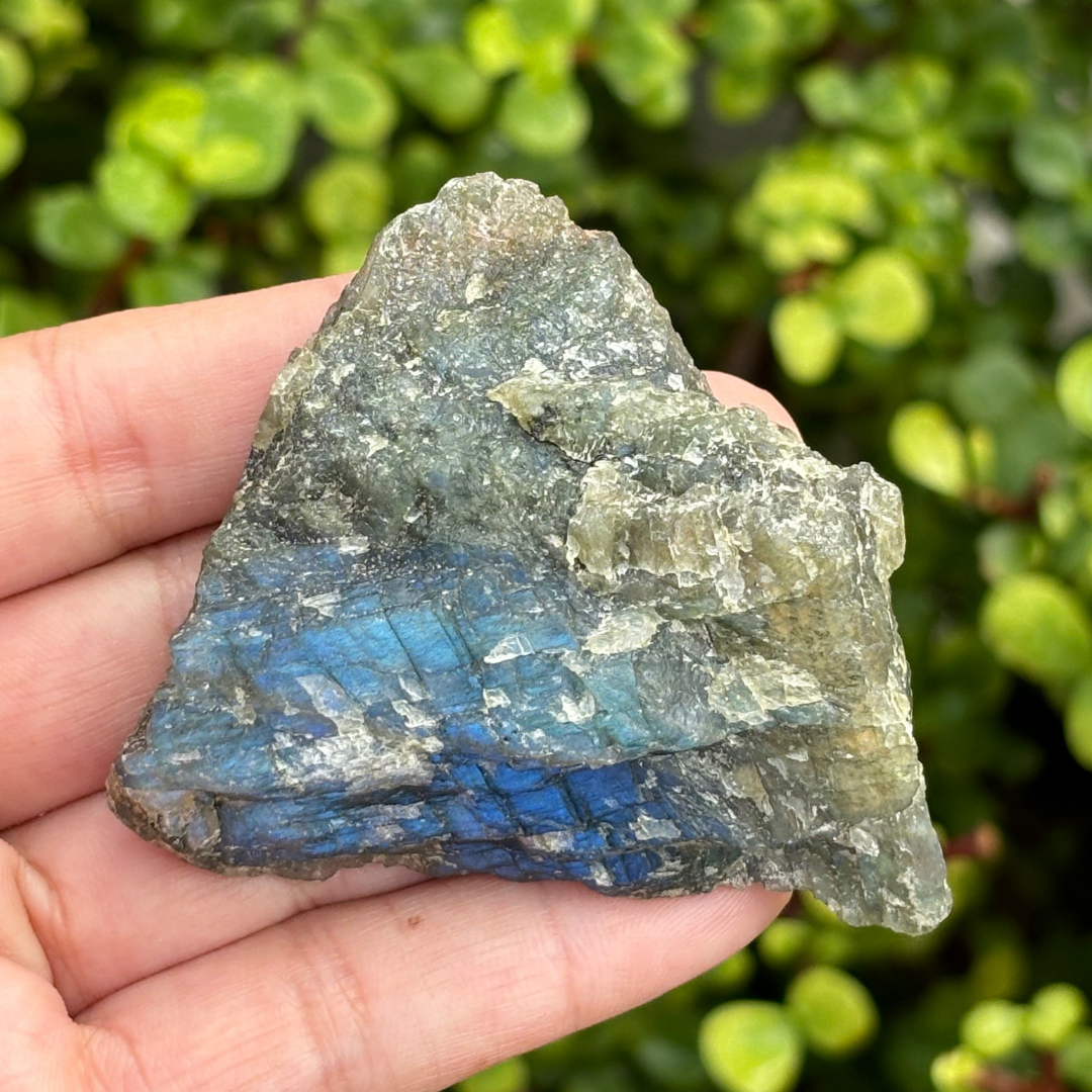 Labradorite Half Polished Piece
