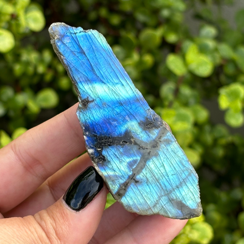 Labradorite Half Polished Piece
