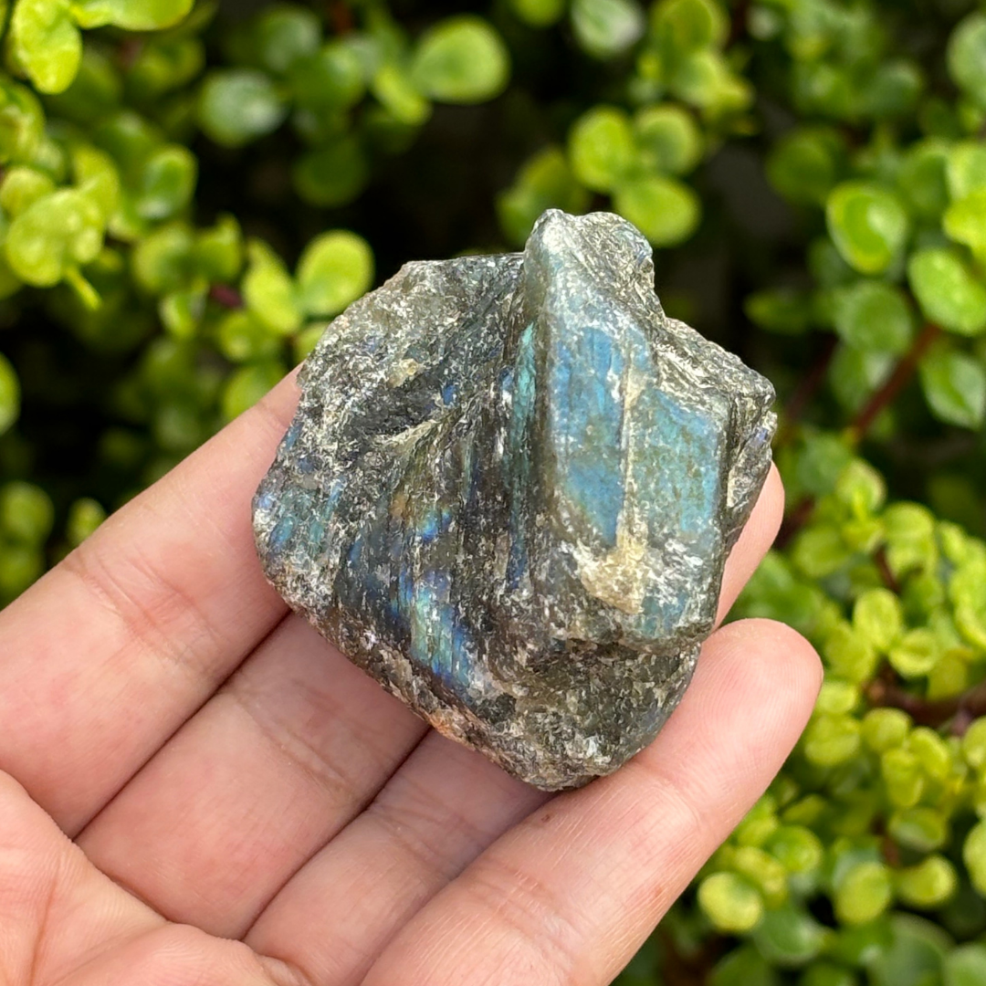 Labradorite Half Polished Piece
