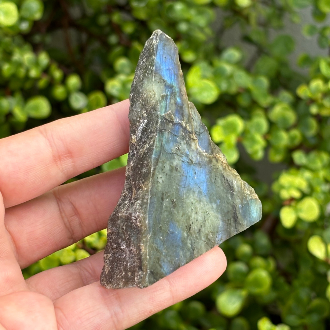 Labradorite Half Polished Piece