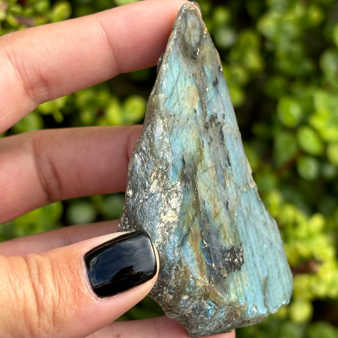 Labradorite Half Polished Piece