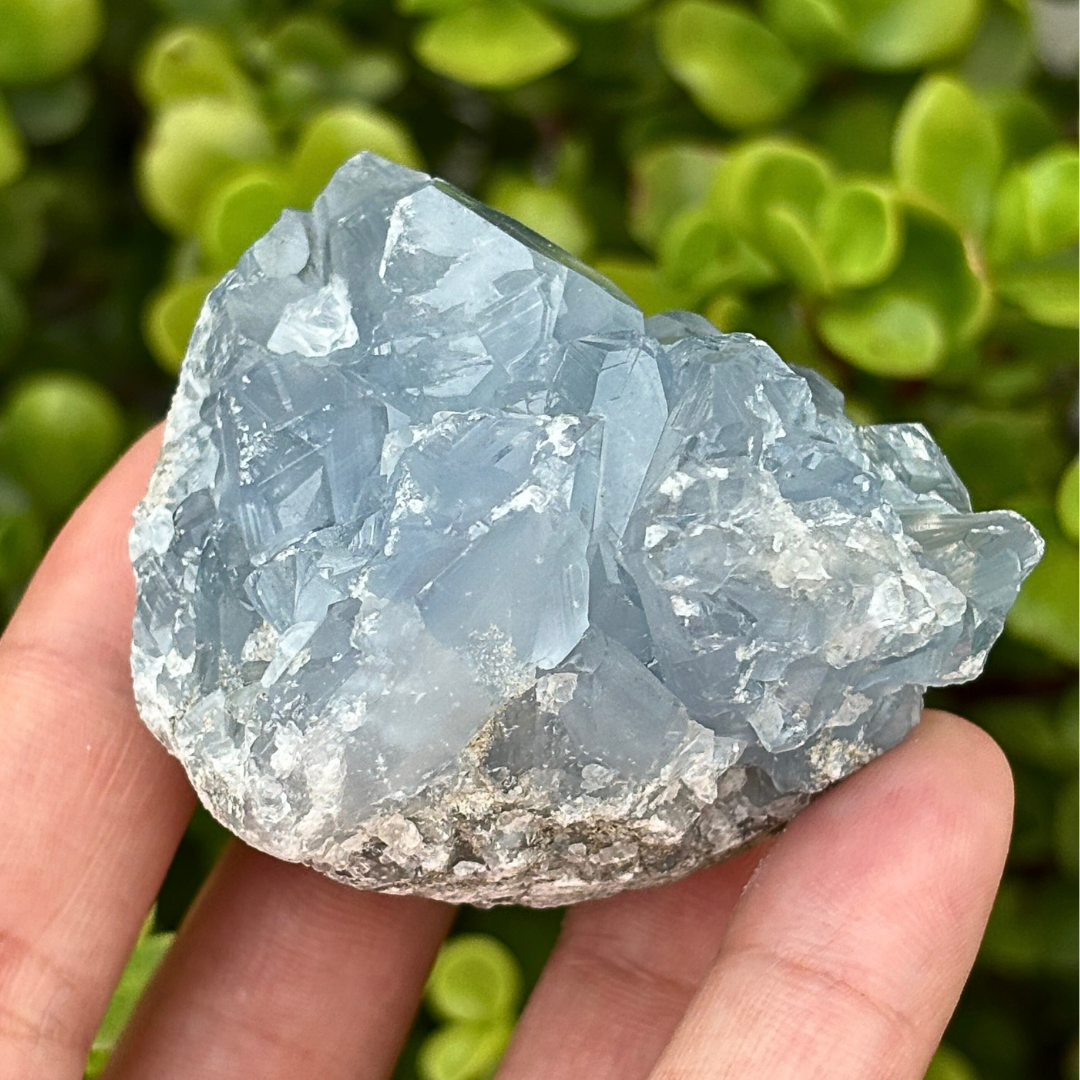 Celestite (aka Celestine) Cluster