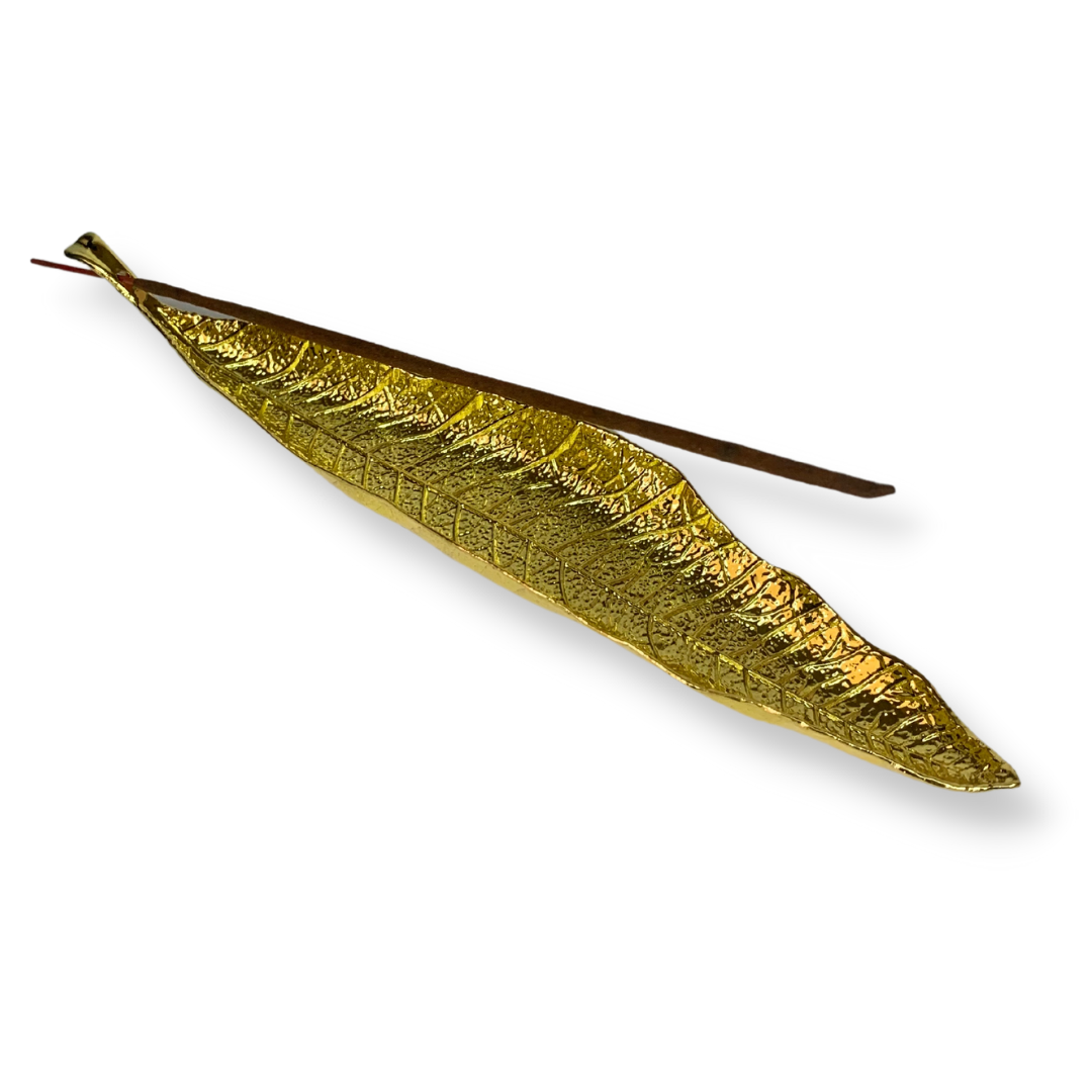 Gold Leaf Incense Stick Holder