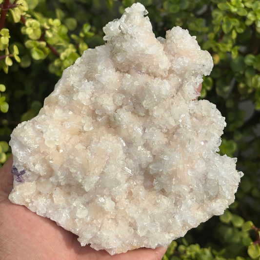 Manganoan Calcite with Purple Fluorite (UV Reactive)
