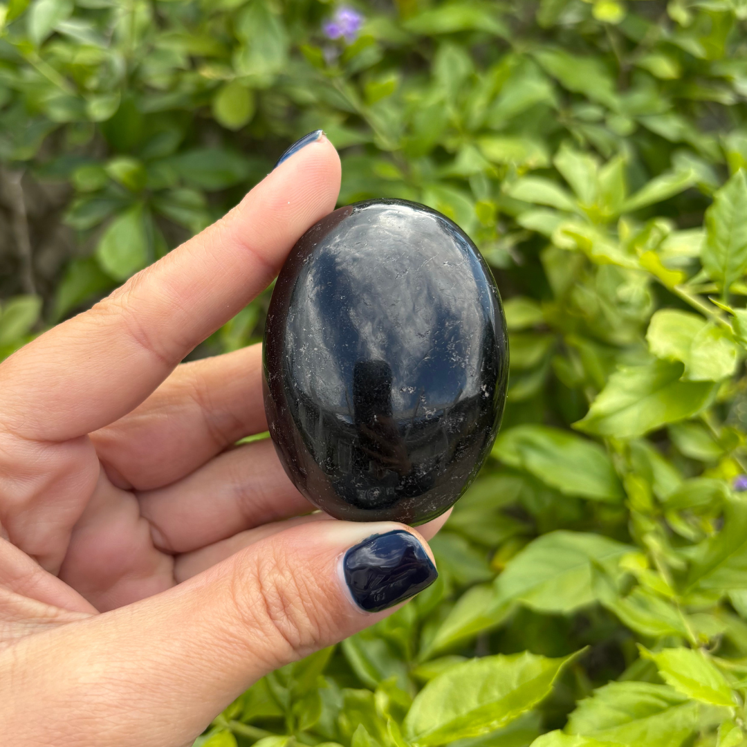Black Tourmaline Palm Stone