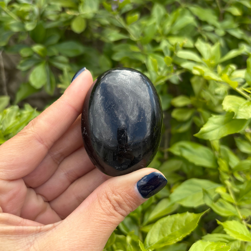 Black Tourmaline Palm Stone