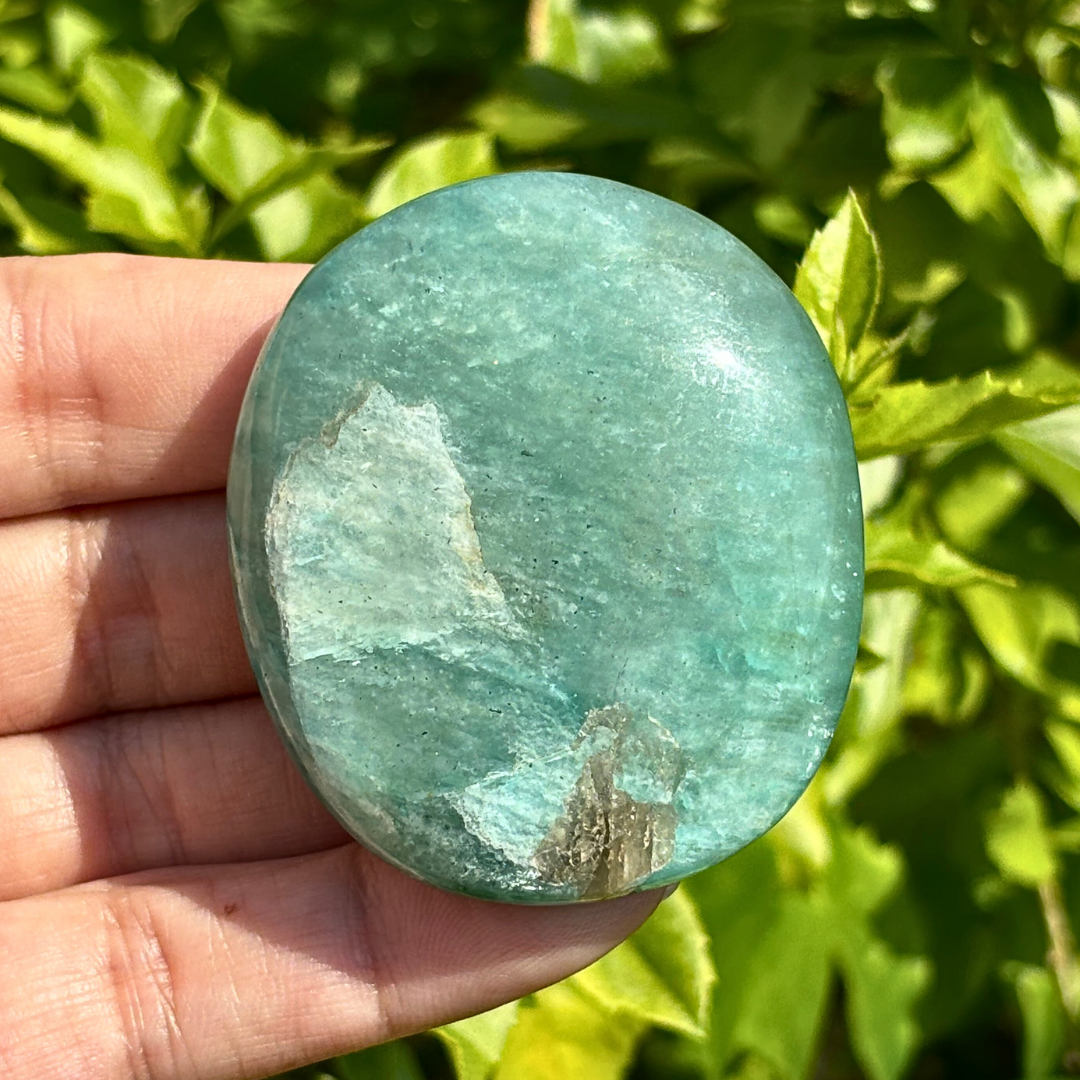 Amazonite Palm Stone