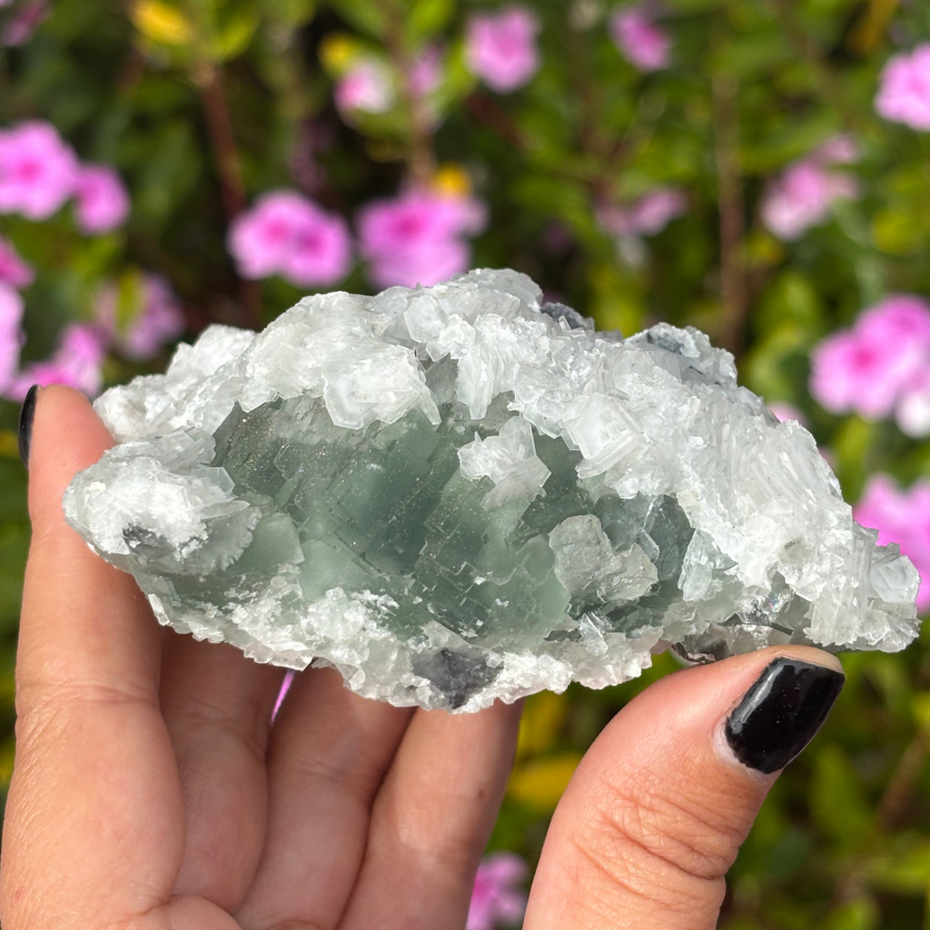 Fluorite with Calcite Specimen