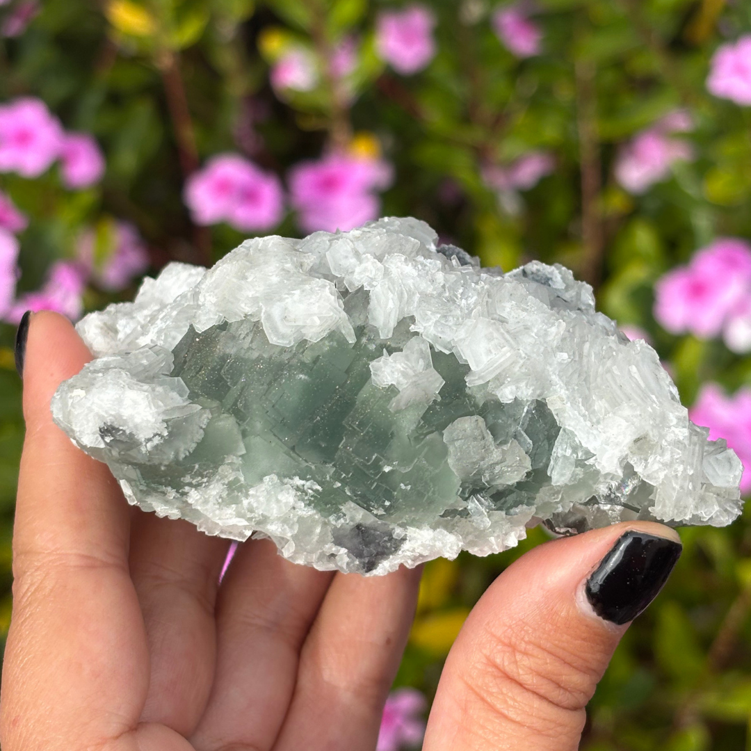 Fluorite with Calcite Specimen