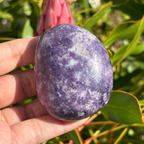 Lepidolite Palm Stone