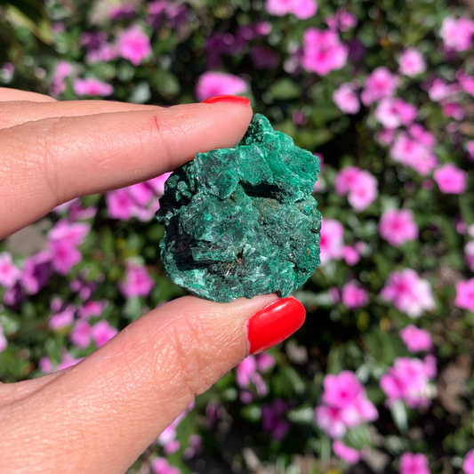 Natural Fibrous Velvet Malachite Specimen