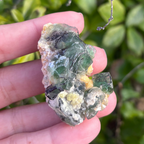 Fluorite (Green & Purple) with Schorl & Muscovite Specimen