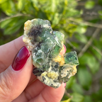 Fluorite (Green & Purple) with Schorl & Muscovite Specimen