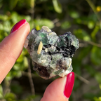 Fluorite (Green & Purple) with Schorl & Muscovite Specimen