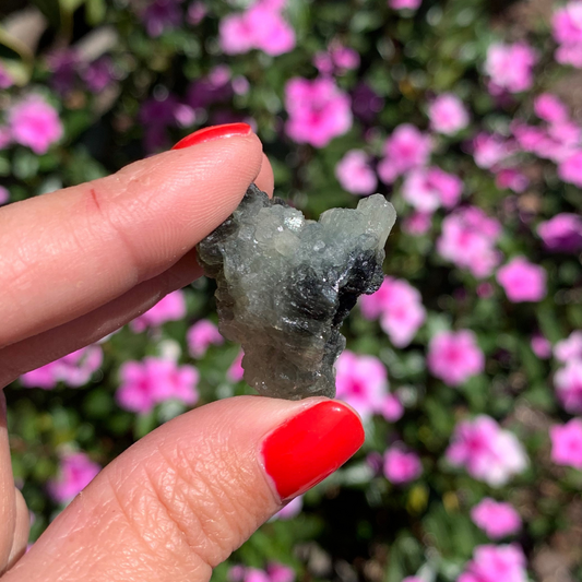 Green Prehnite and Epidote Cluster