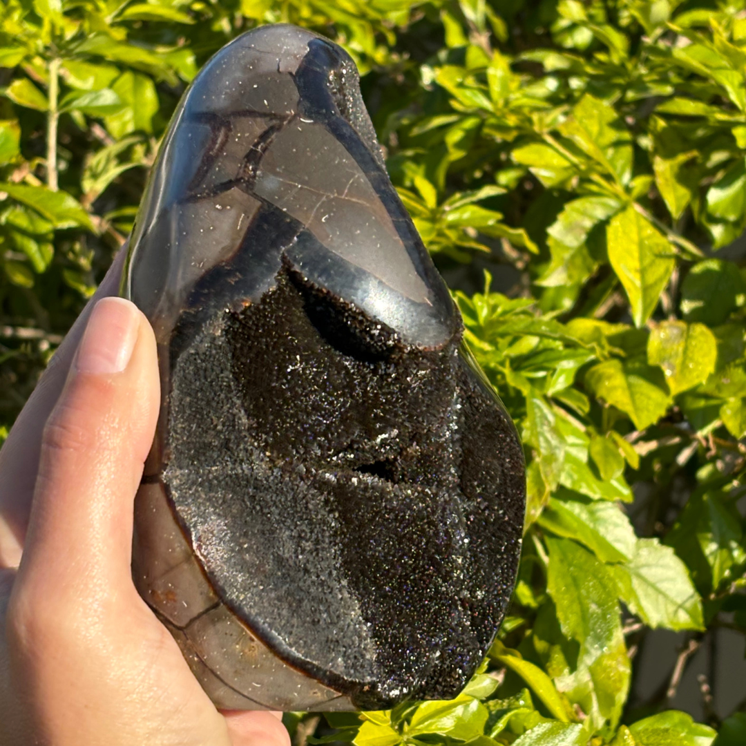 Septarian Geode (Dragon Egg) Self Standing