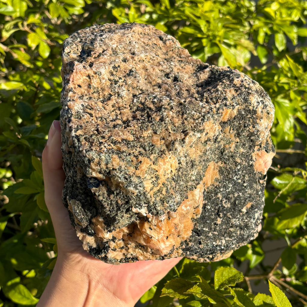 Calcite (Orange) with Phlogopite Mica Specimen