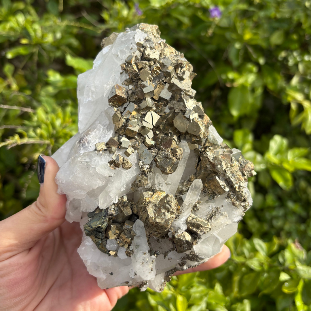 Quartz with Pyrite Specimen