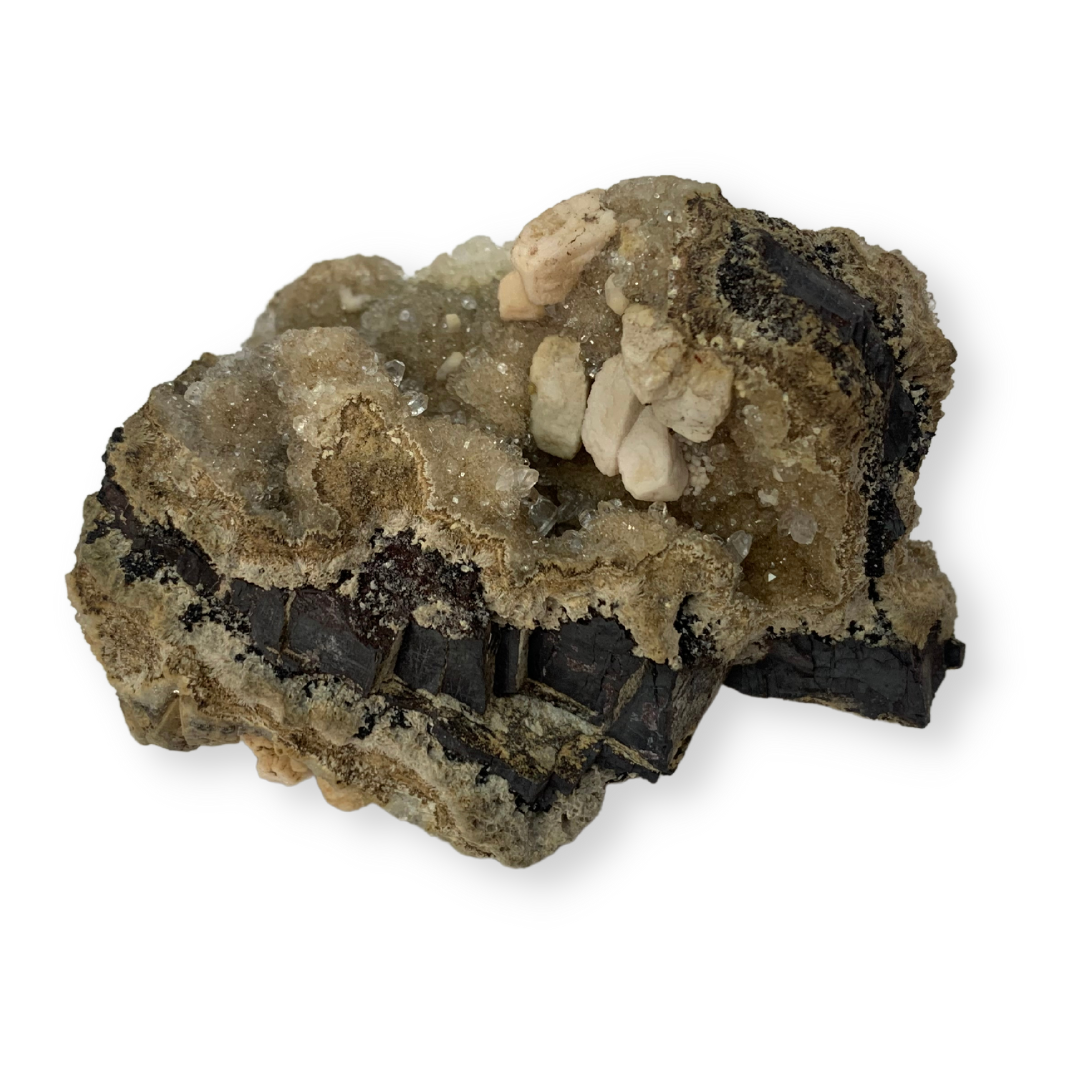 Olmiite / Poldervaartite with Calcite Specimen